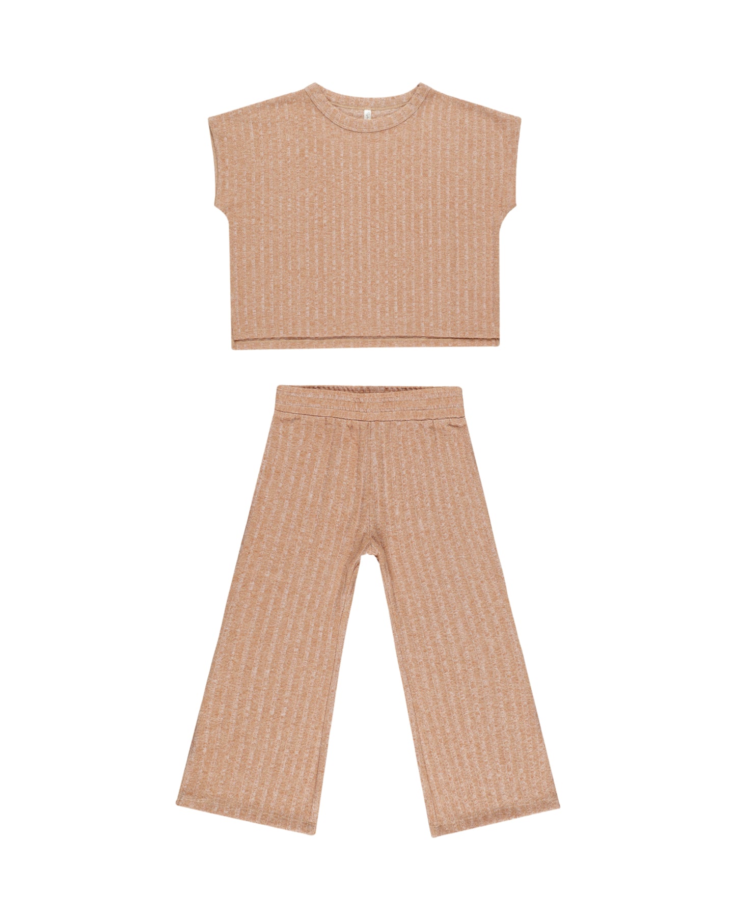 Rylee + Cru Cozy Rib Knit set Grapefruit