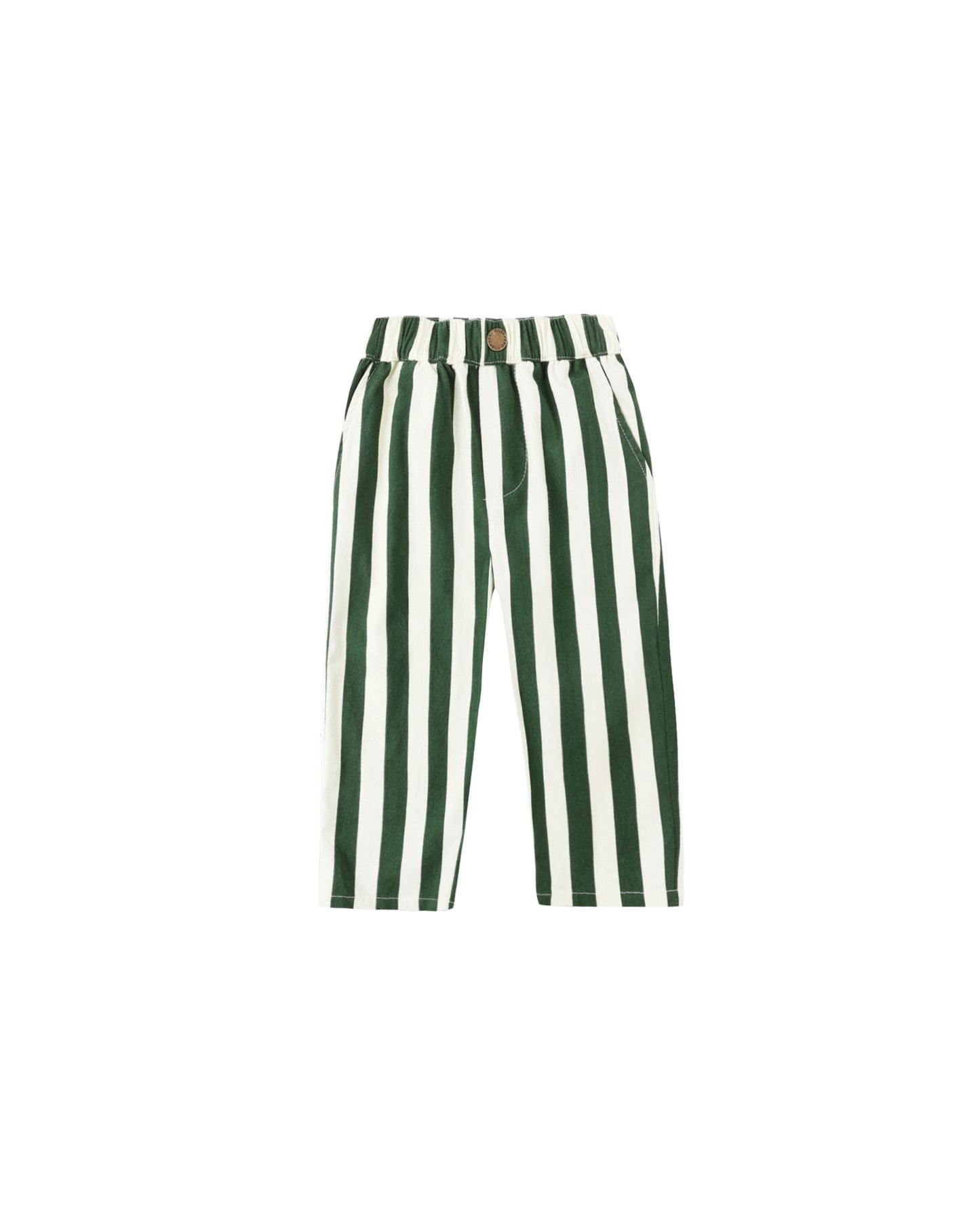 Rylee + Cru Baggy Pant Green Stripe