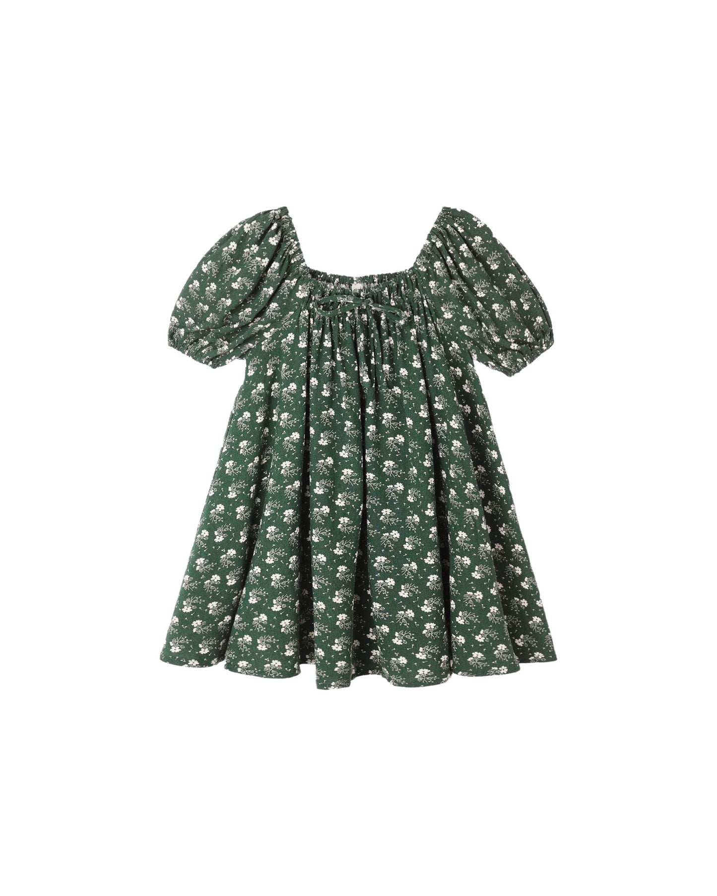 Rylee + Cru Sabrina Mini Dress Green Ditsy