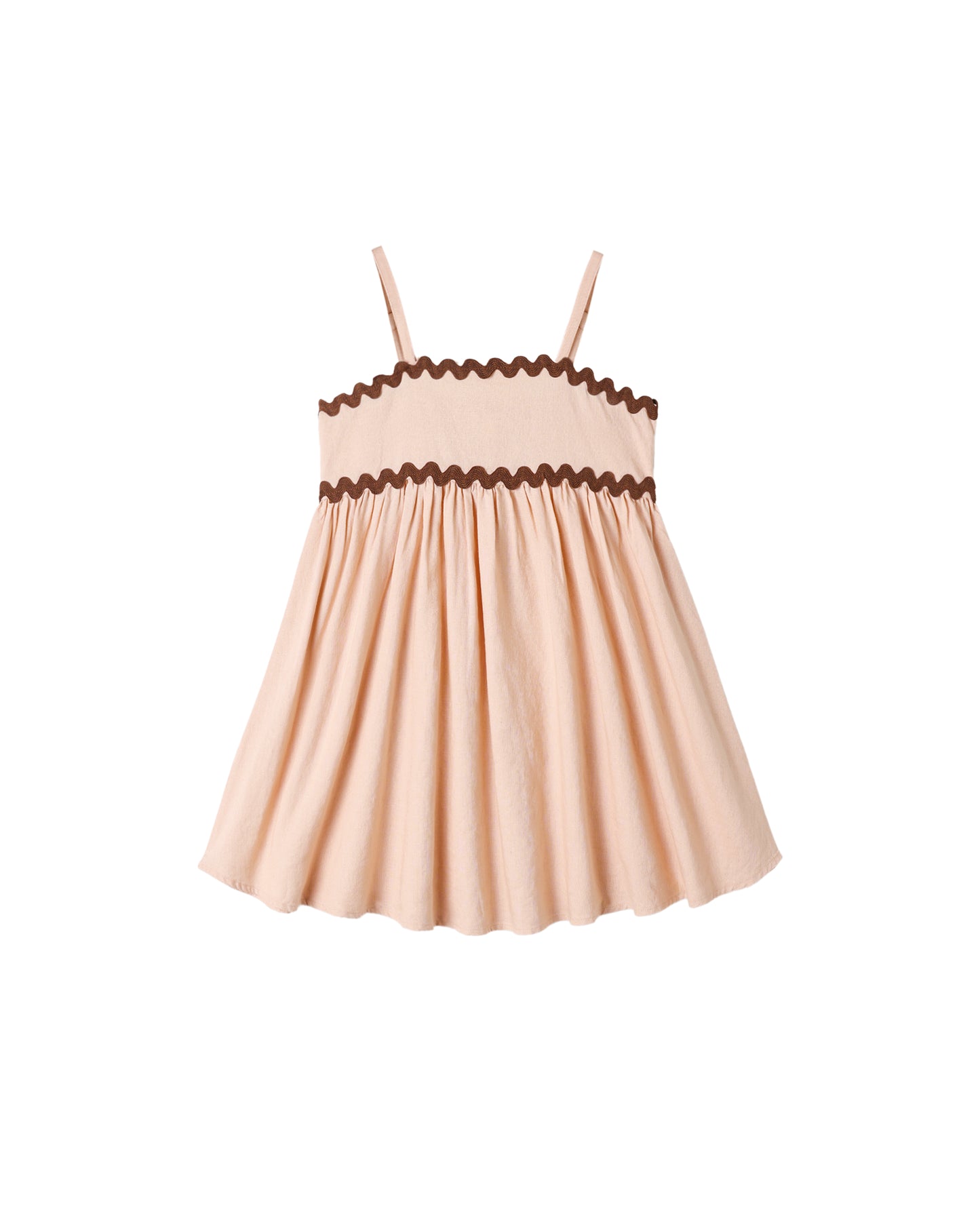 Rylee + Cru Ric Rac Dress Blush