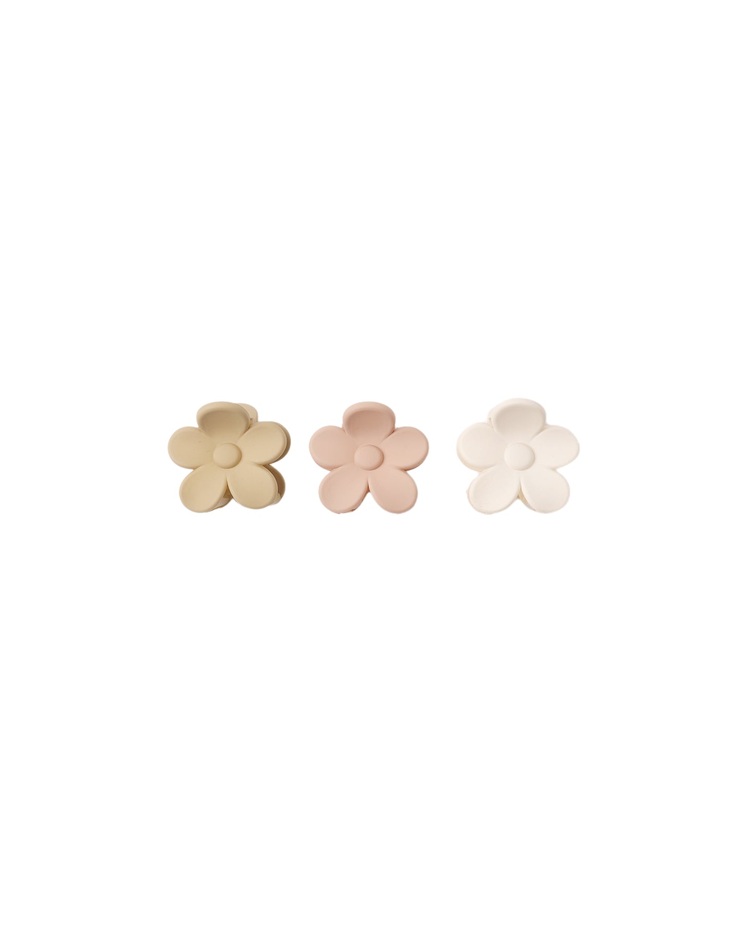 Rylee + Cru Flower Clip Set Butterscotch / Blush / Ivory