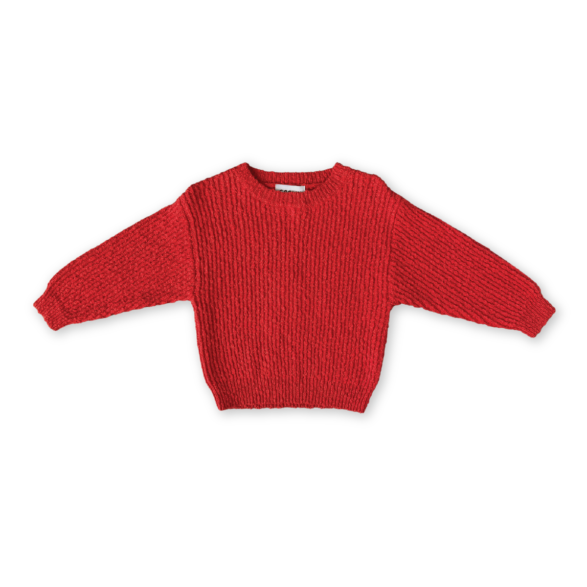 Grown Organic Textured Boucle Knit Pull Over - Sauce