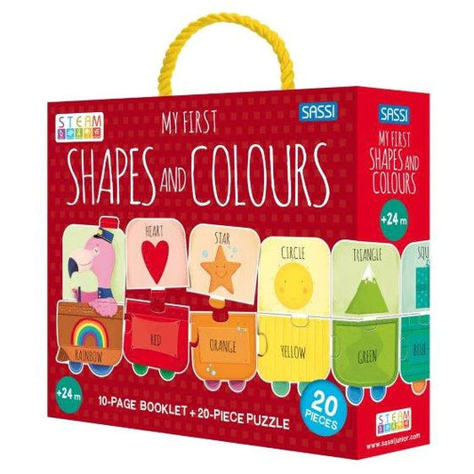 Sassi My First Shapes and Colours STEAM Puzzle & Book Set