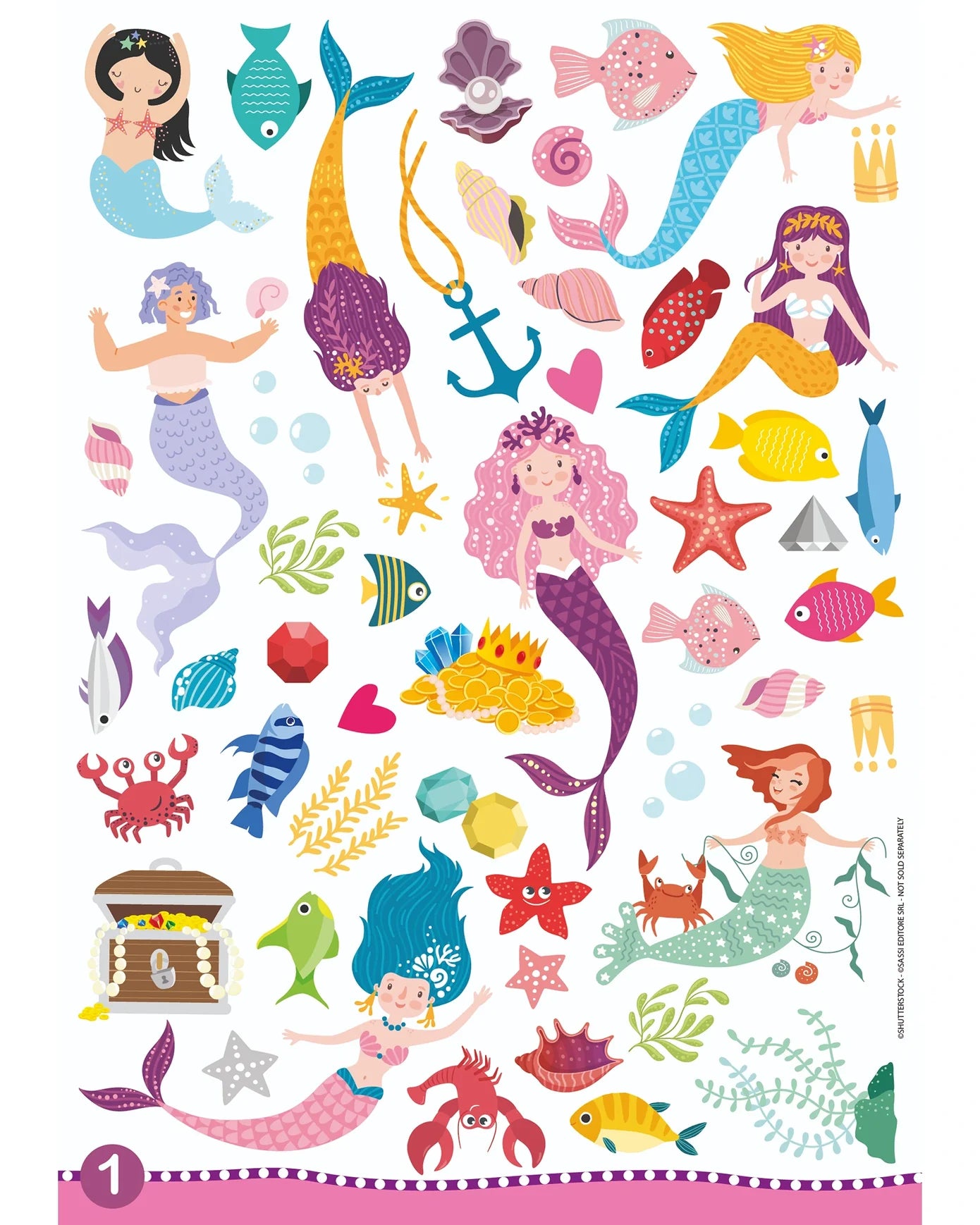 Sassi Arts & Crafts Activity Book Set Mermaids
