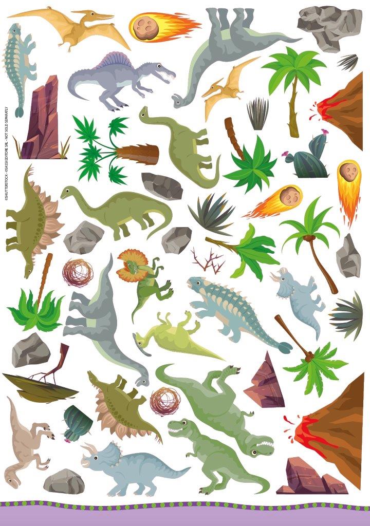 Sassi Arts & Crafts Activity Book Set Dinosaurs