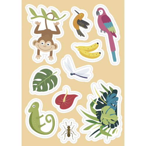 Sassi Stickers and Activities Book The Jungle