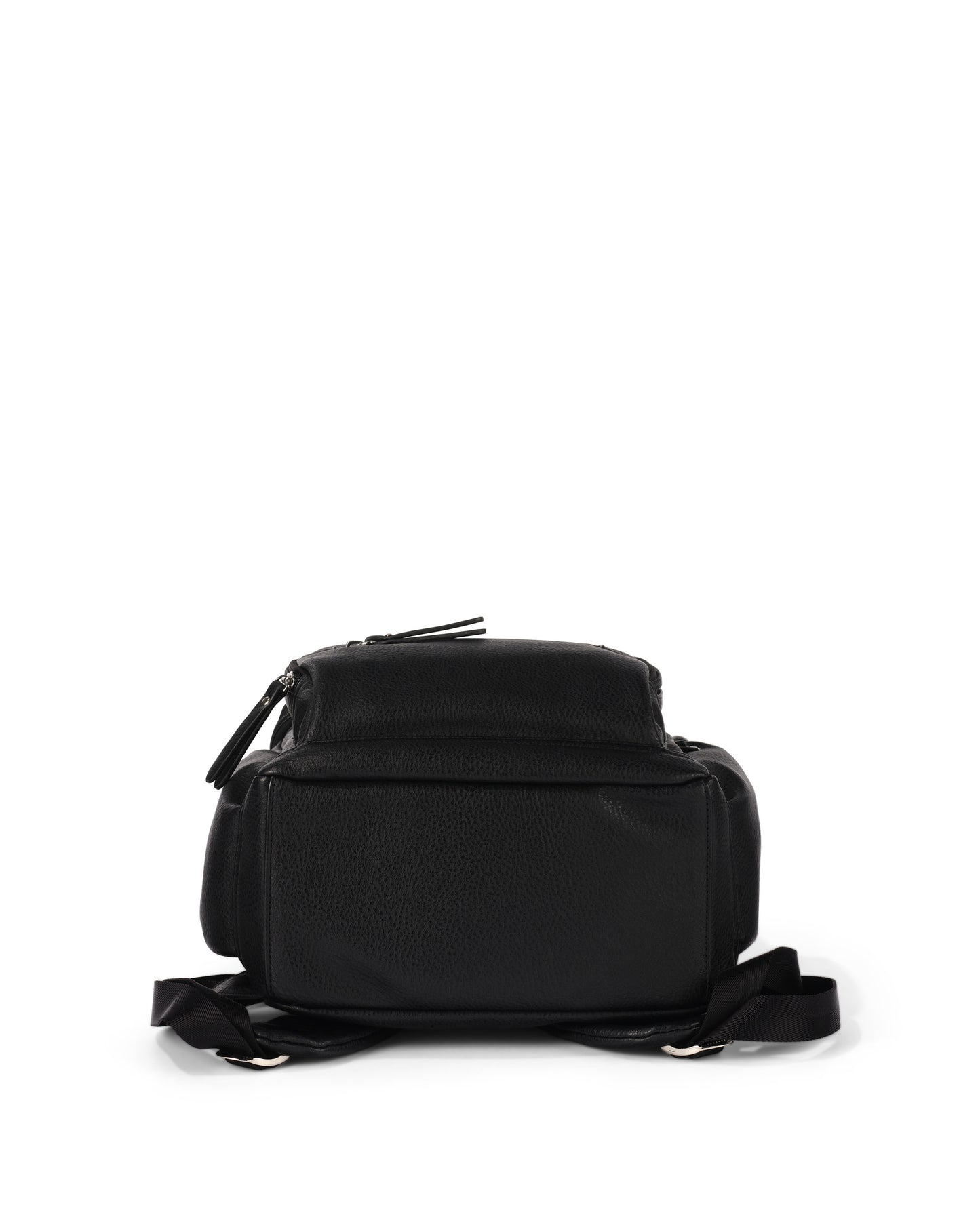 OiOi Mini Vegan Leather Signature Backpack Black