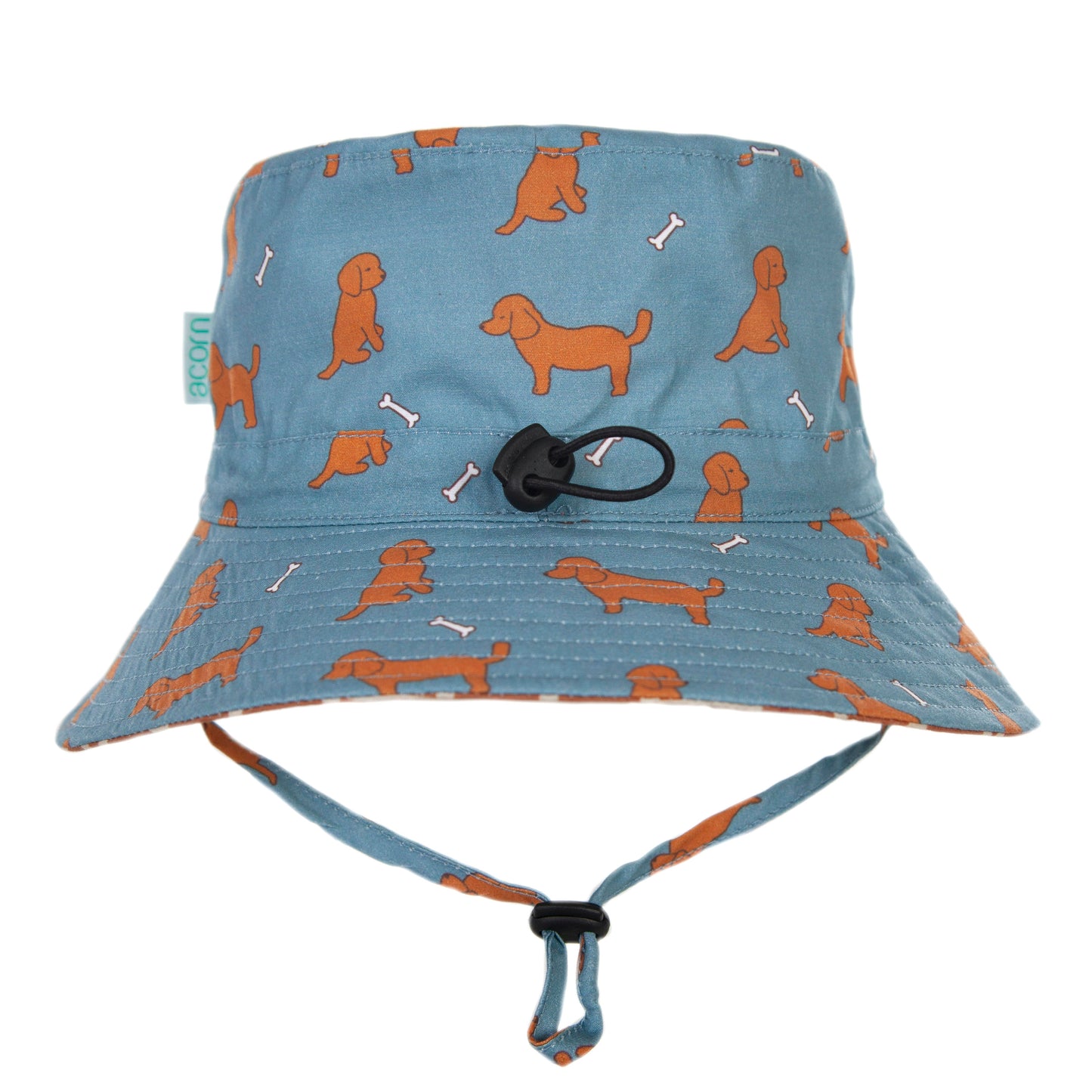 Acorn Bucket Hat Indie Blue Chestnut White