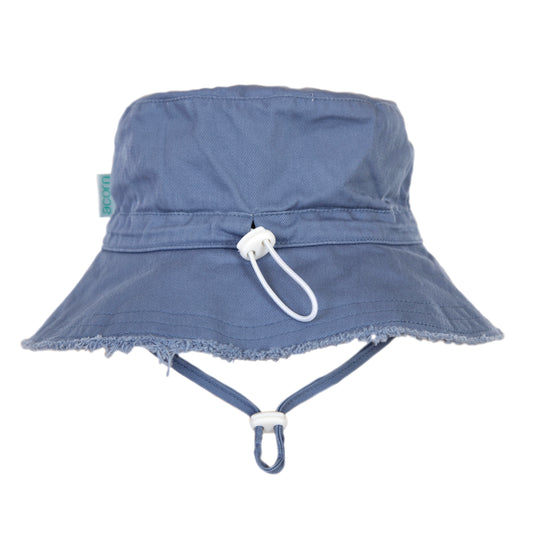 Acorn Frayed Bucket Hat Blue