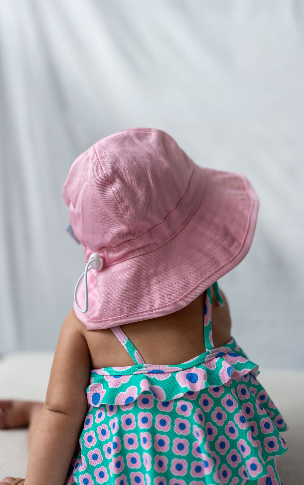 Acorn Wide Brim Infant Sunhat Pink