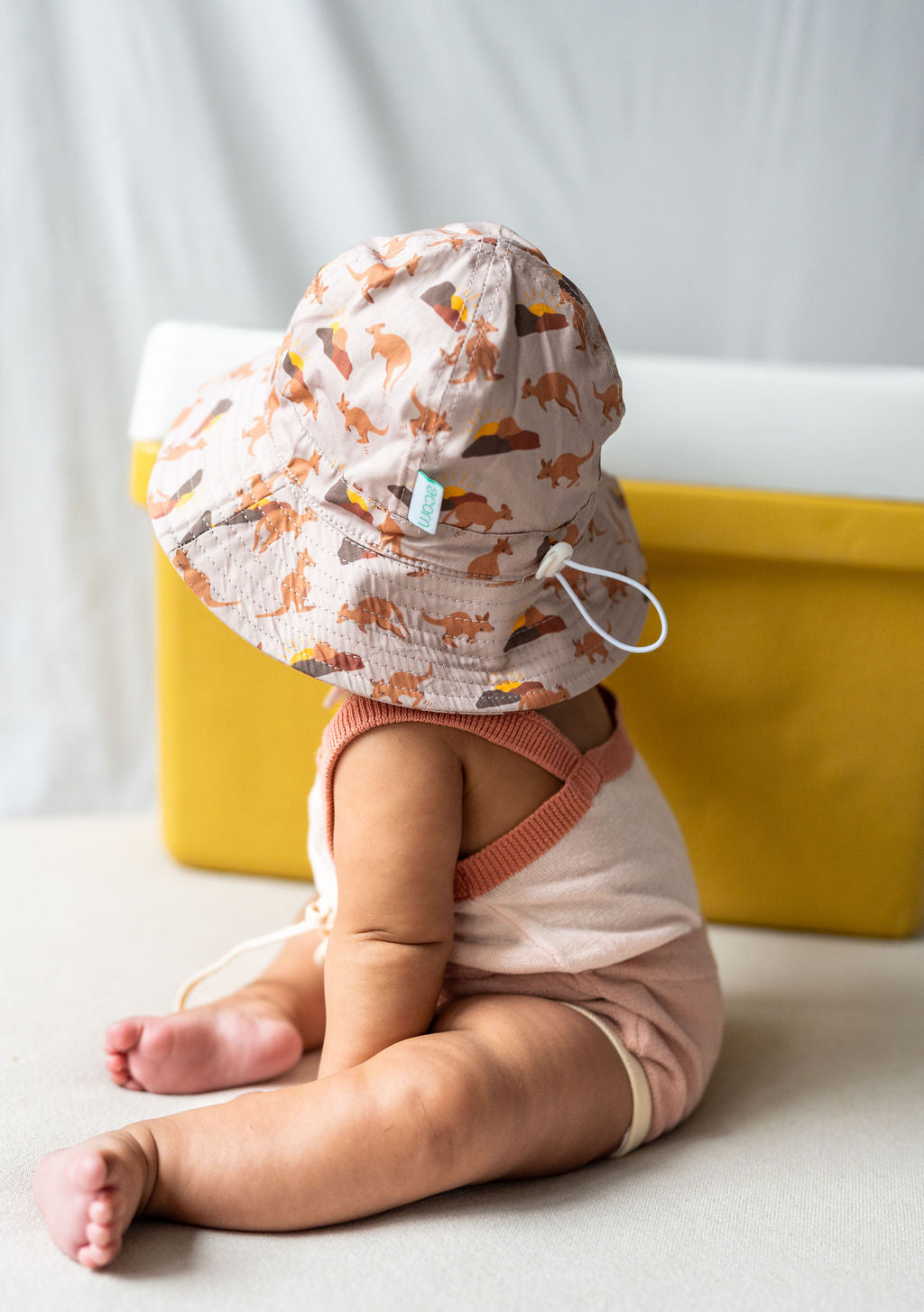 Acorn Wide Brim Infant Sunhat Aussie Sunset