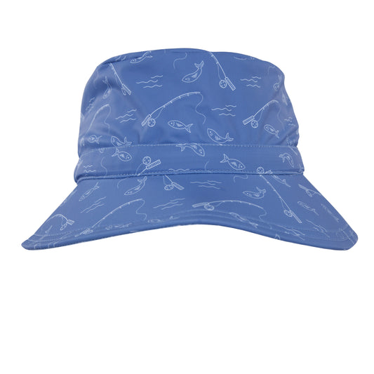 Acorn Gone Fishing Wide Brim Swim Bucket Hat