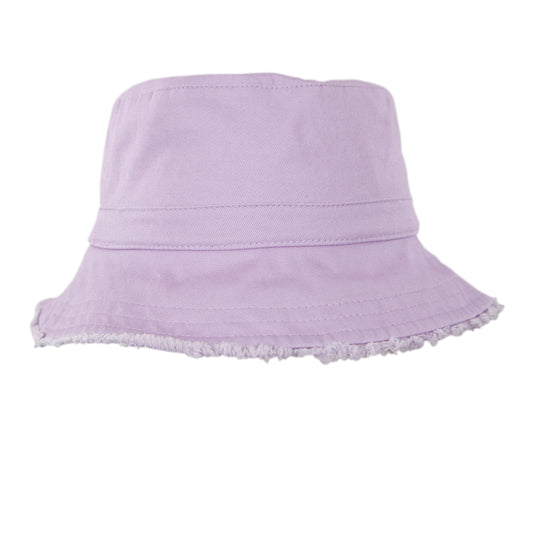 Acorn Lavender Frayed Bucket Hat
