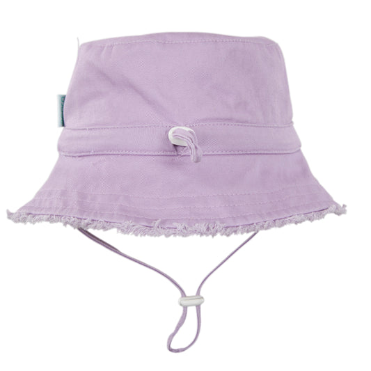 Acorn Lavender Frayed Bucket Hat