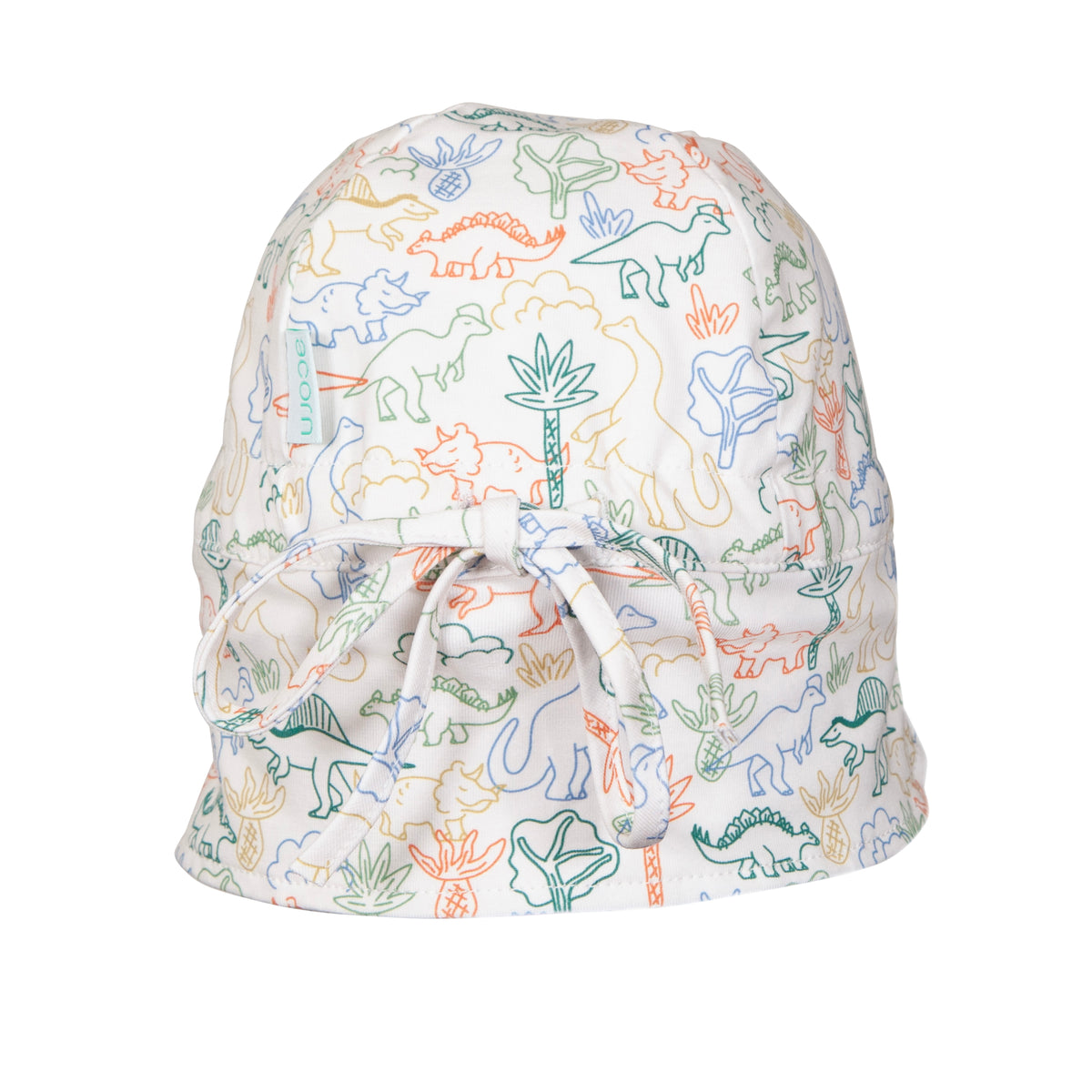 Acorn Dino Soft Jersey Flap Cap