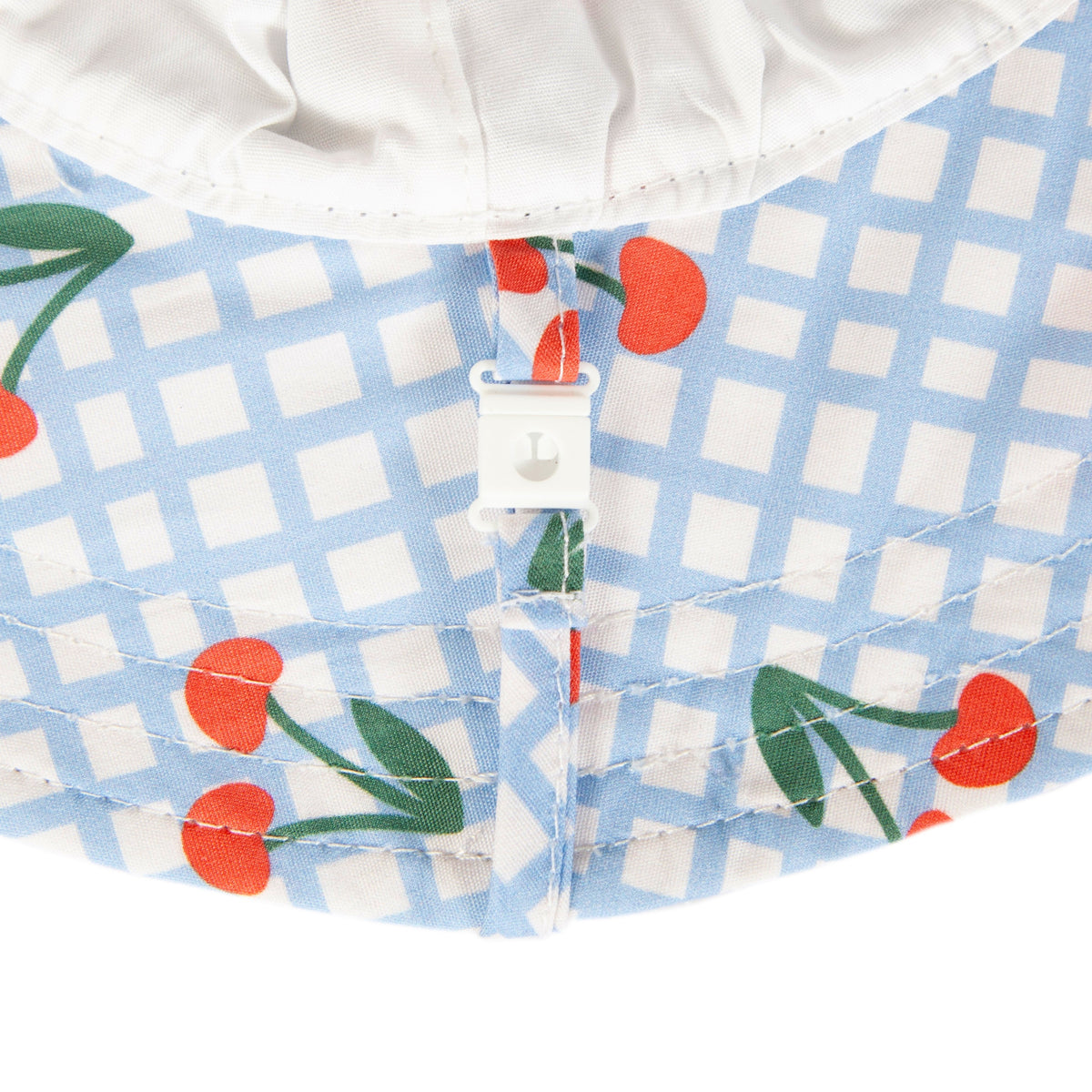 Acorn Cherry Checks Wide Brim Sunhat