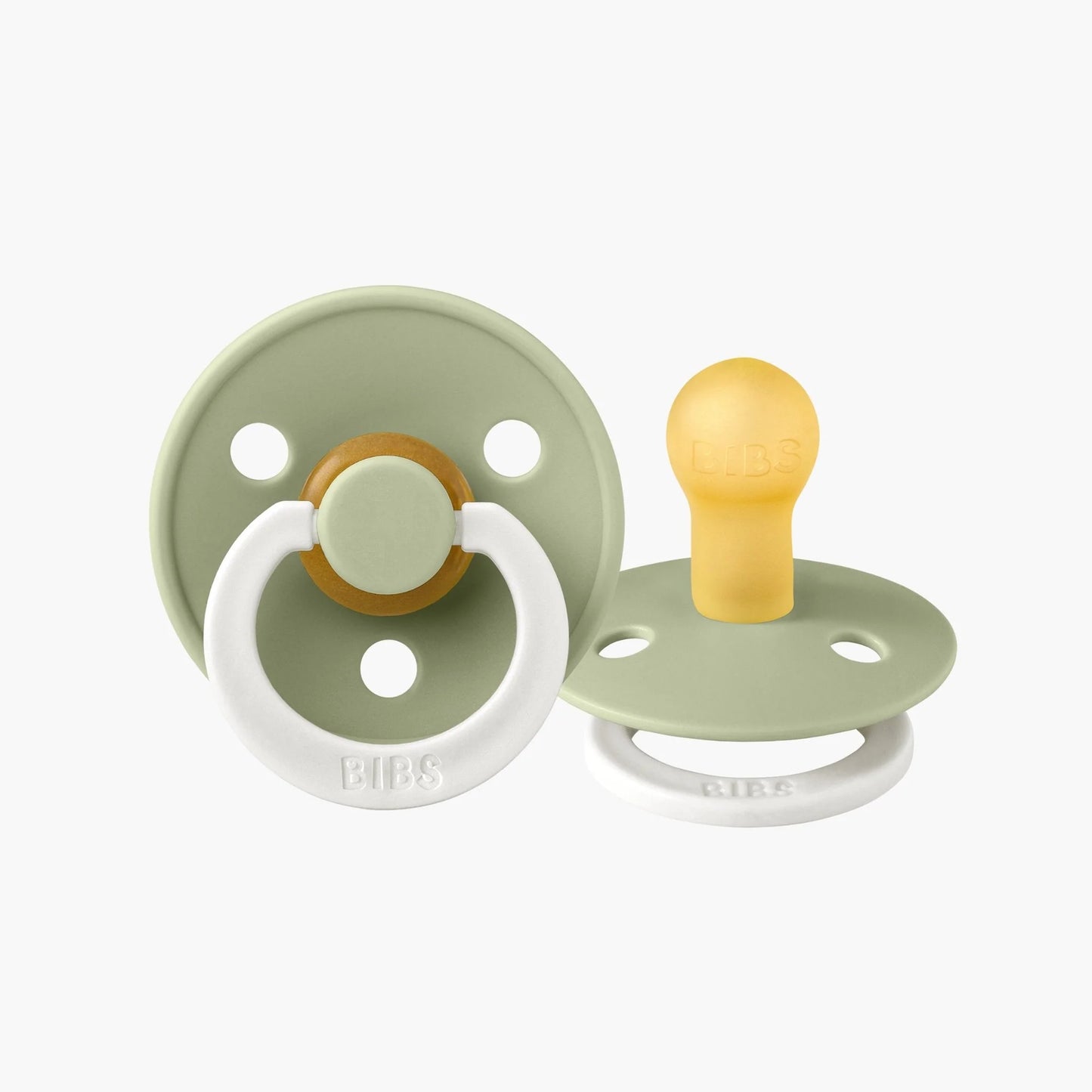 BIBS Dummies Size 1 Twin Pack 'Night Glow' Sage