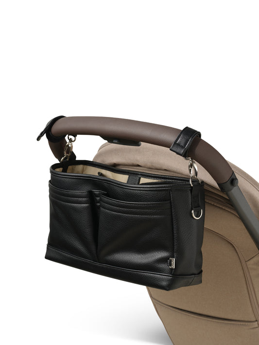 OiOi Dimple Vegan Leather Stroller Organiser Black