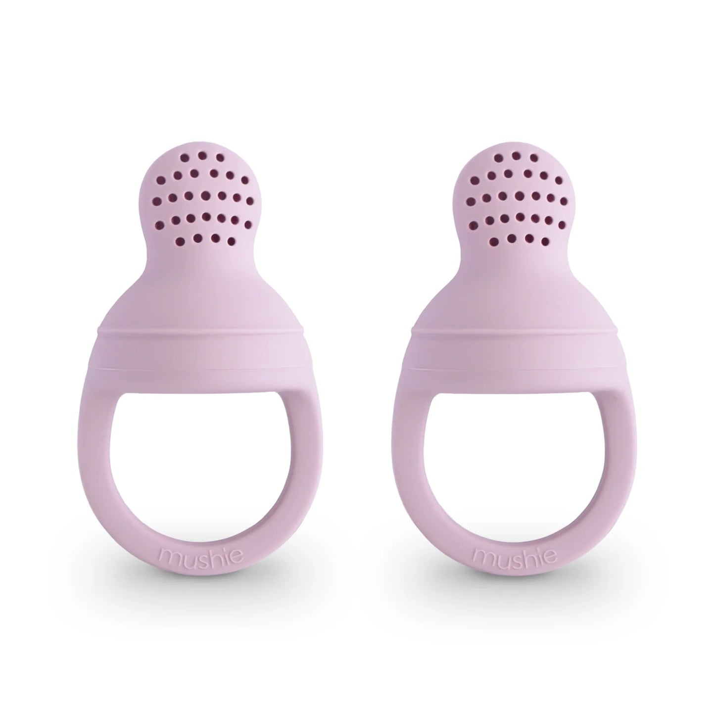 Mushie Silicone Fresh Food Feeder 2 Pack Soft Lilac