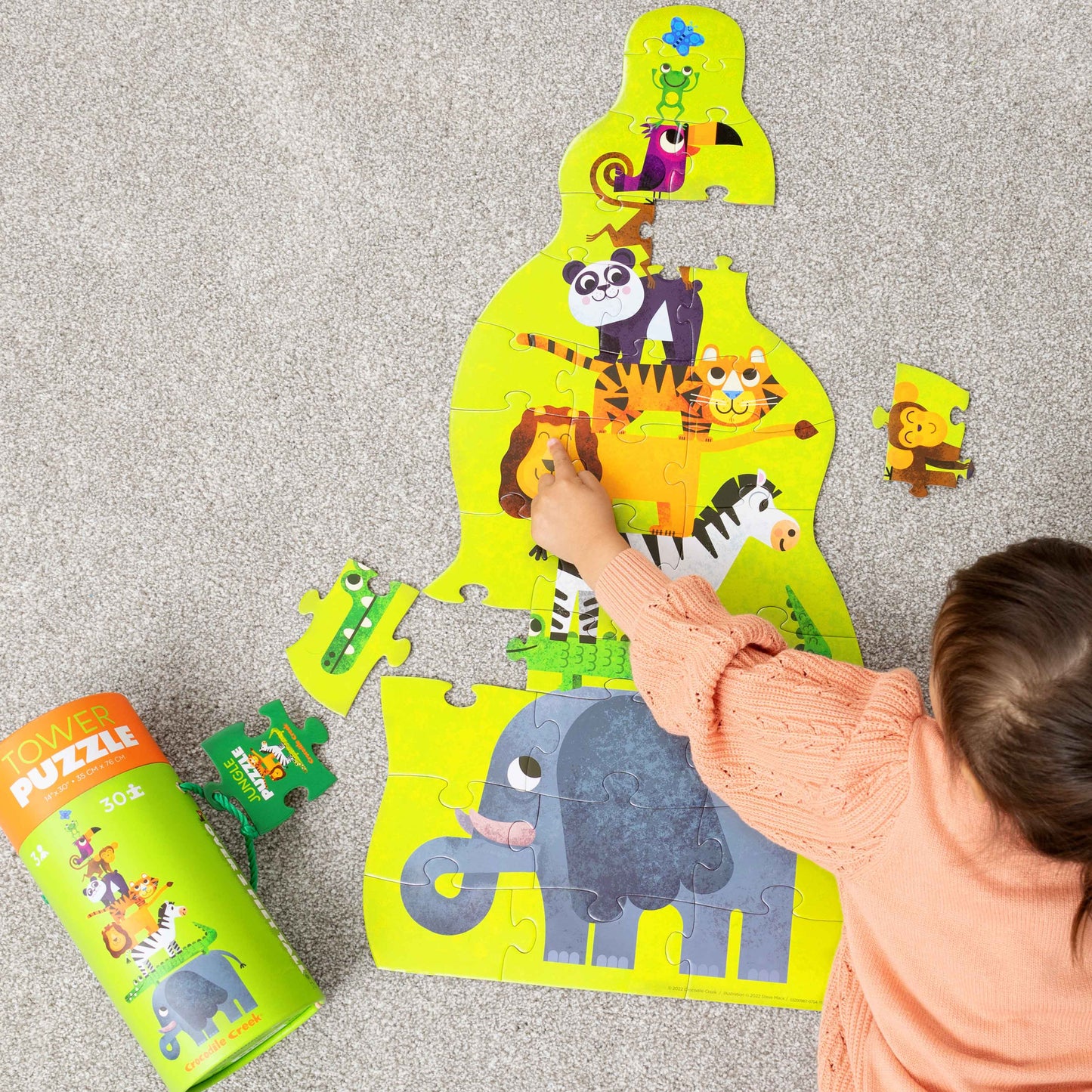 Crocodile Creek 30pc Tower Puzzle Jungle