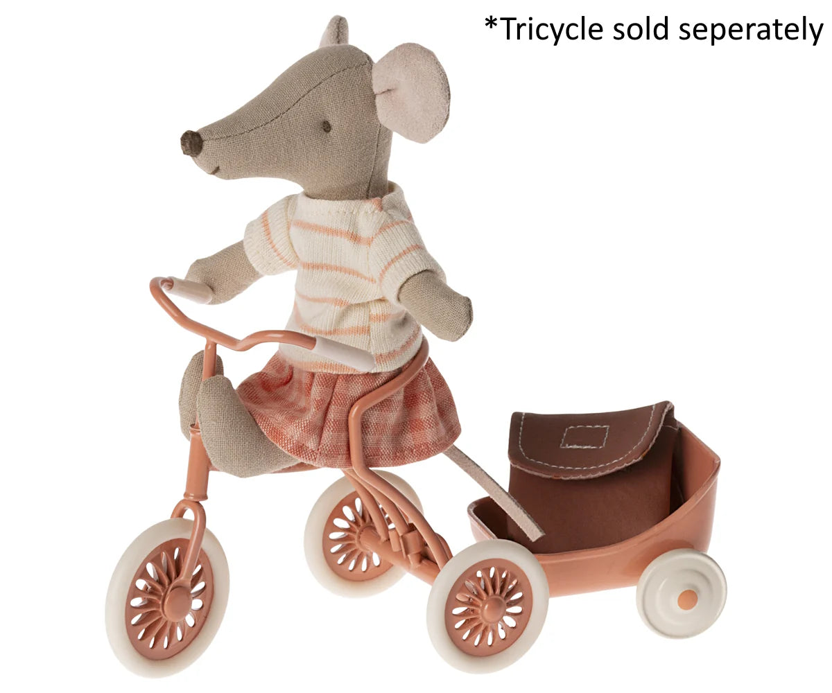 Maileg Abri a Tricycle Mouse Coral 2024