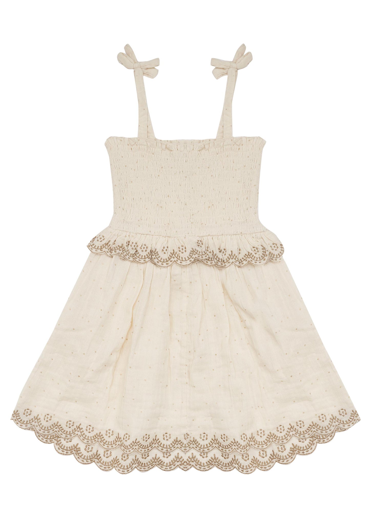 Bella and Lace Twinkle Dress White Christmas