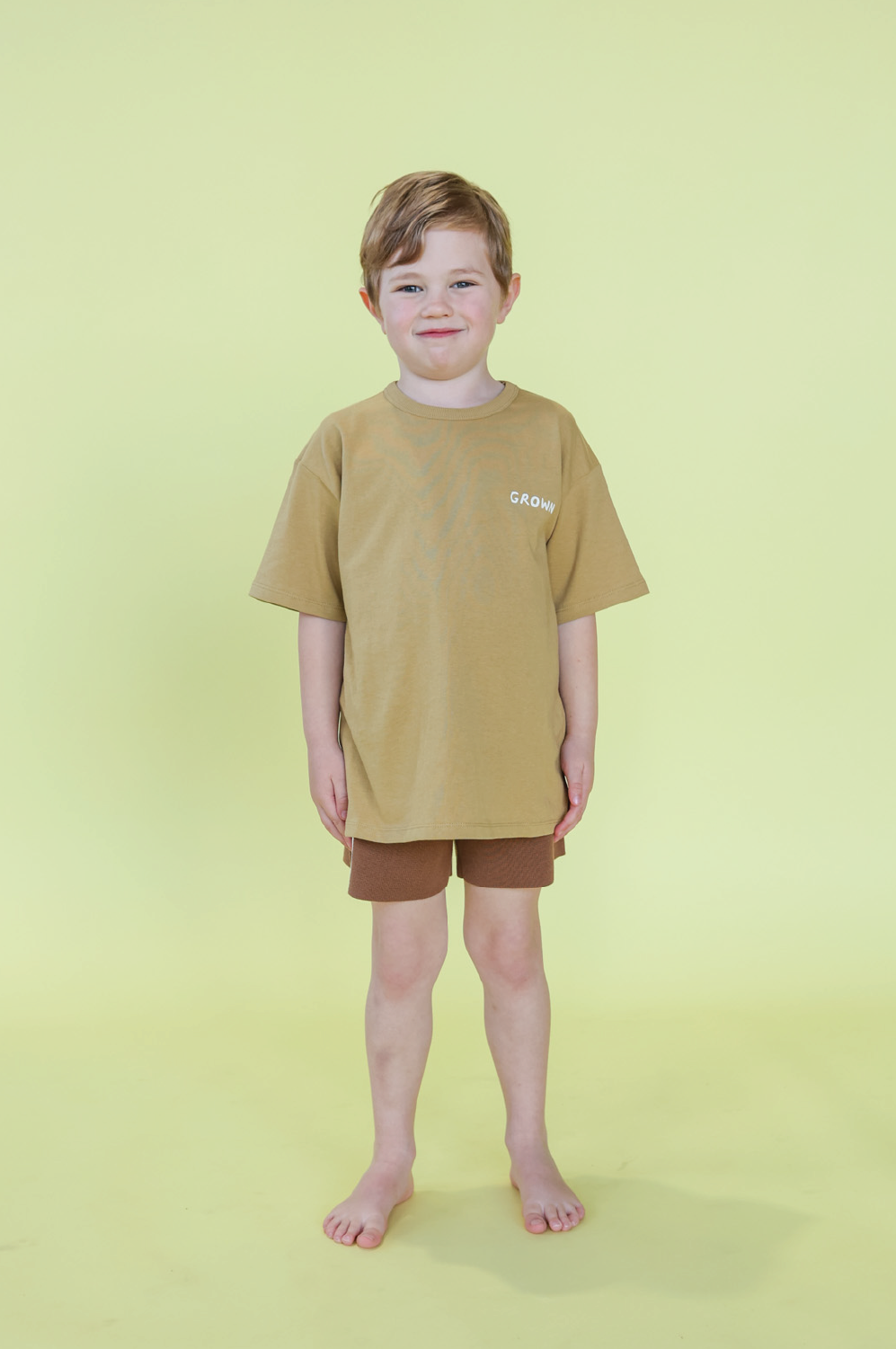Grown Organic Sunshine Tee Mustard
