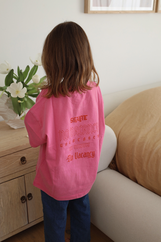 Sśaint Kids No Vacancy Tee Pink