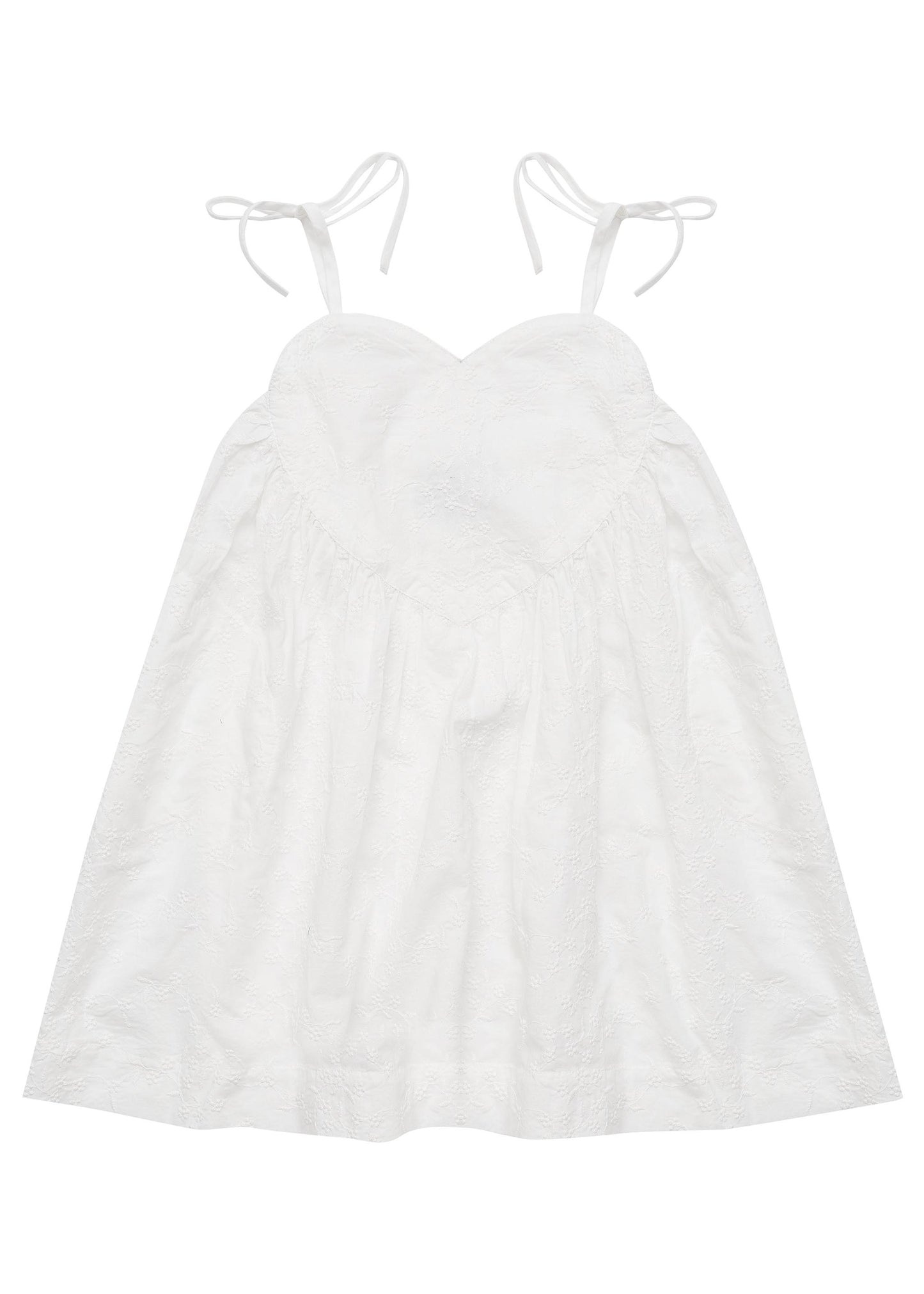 Bella and Lace White Rose Dress Coconut Blossom