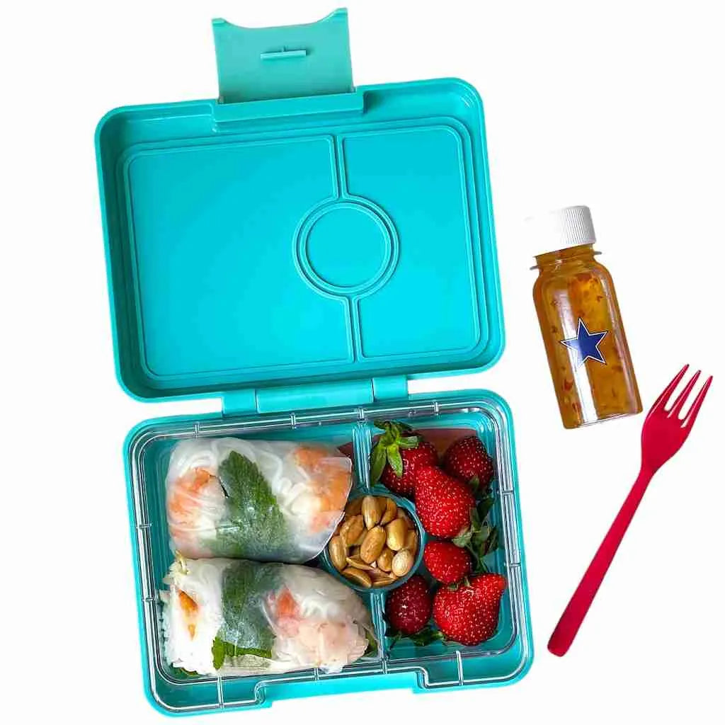 Yumbox Snack Box Tropical Aqua Rainbow