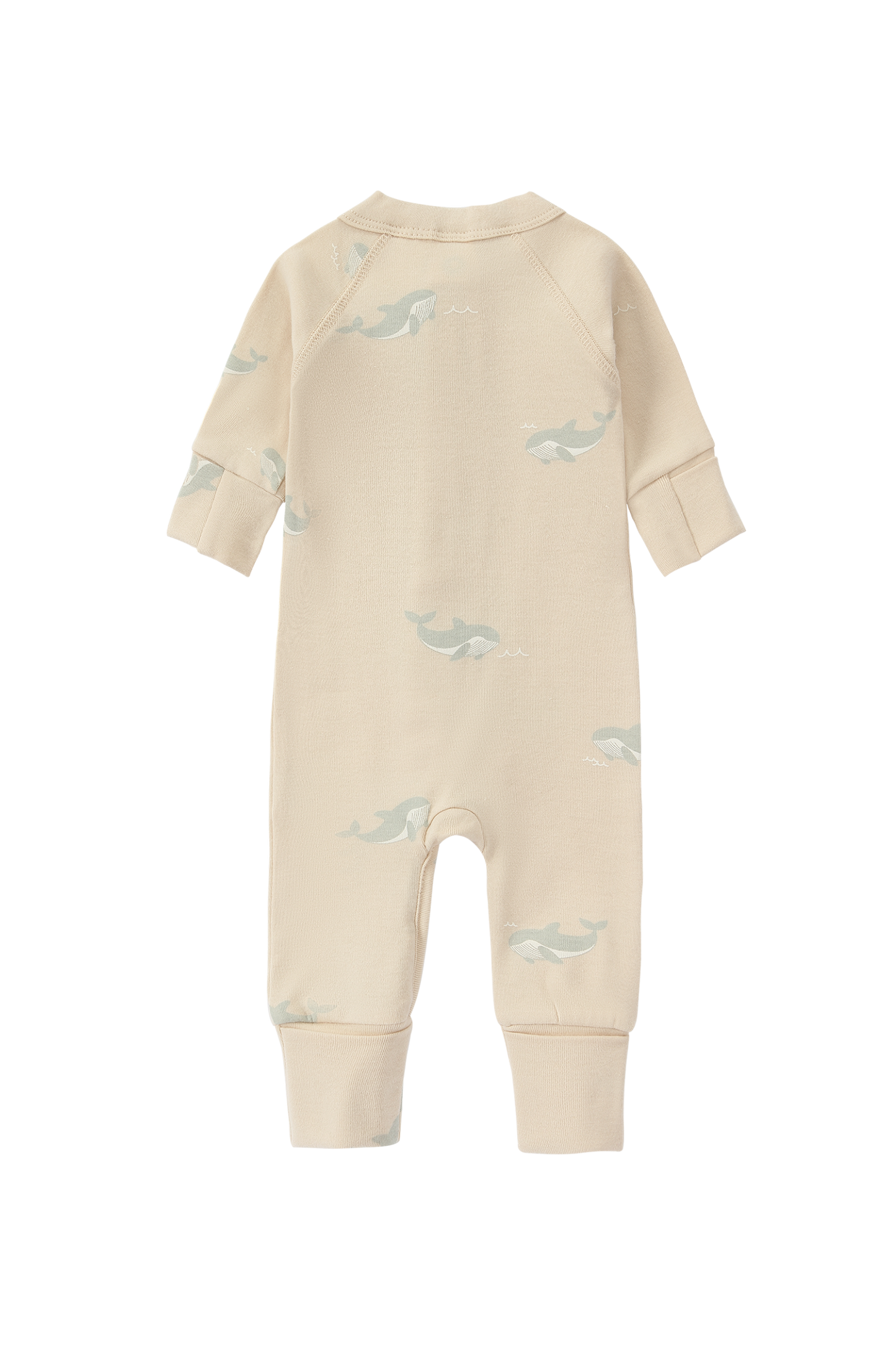 Susukoshi Zip Growsuit Long Sleeve Whale