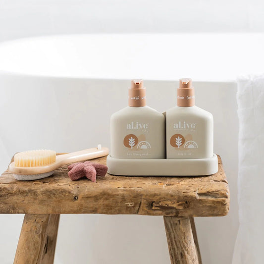 Al.ive Body Baby Duo Hair/Body Wash & Lotion Calming Oatmeal