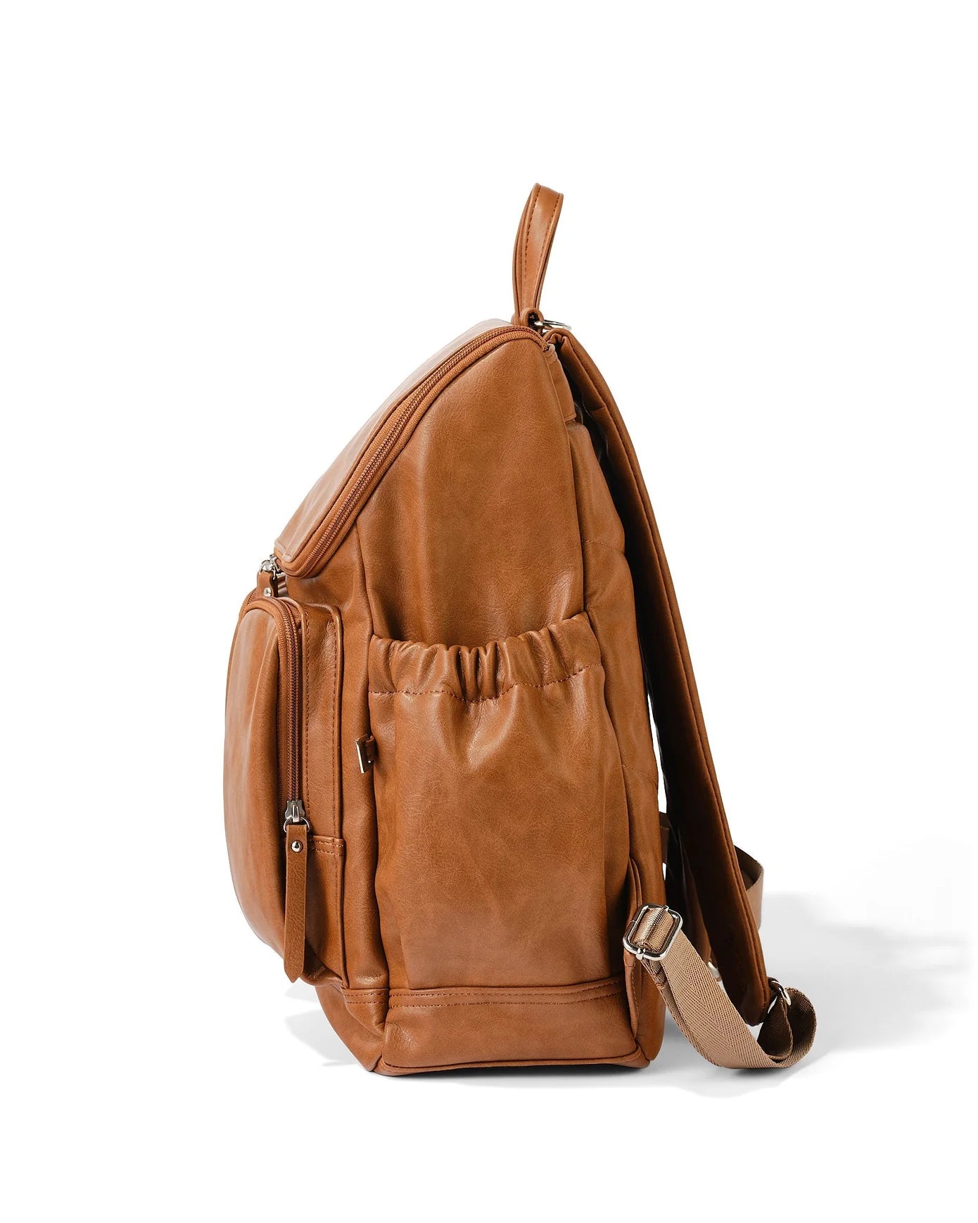 OiOi Vegan Leather Backpack Tan