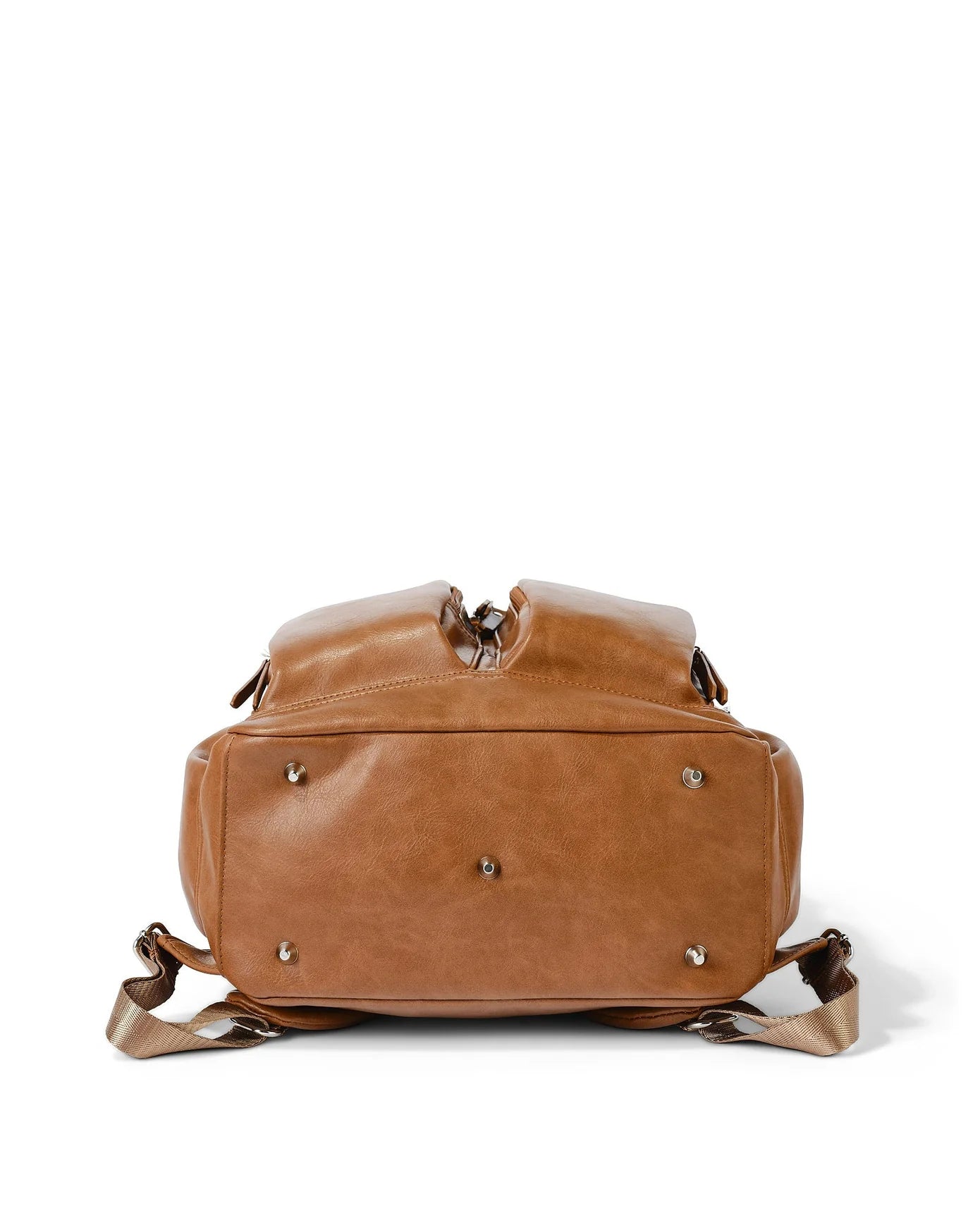 OiOi Vegan Leather Backpack Tan