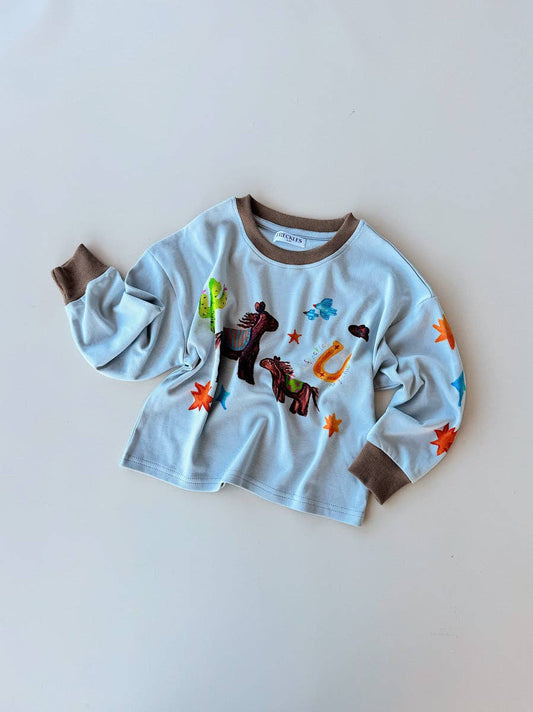 Freckles The Label Pony Club LS Tee Dove