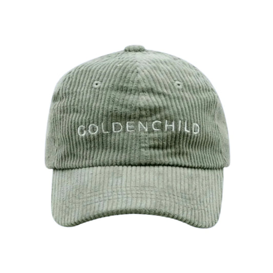 Golden Child - Childrens Corduroy Cap - Sage