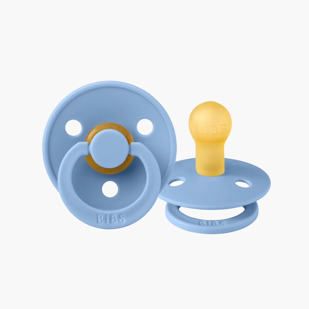 BIBS Dummies Size 1 Twin Pack Sky Blue