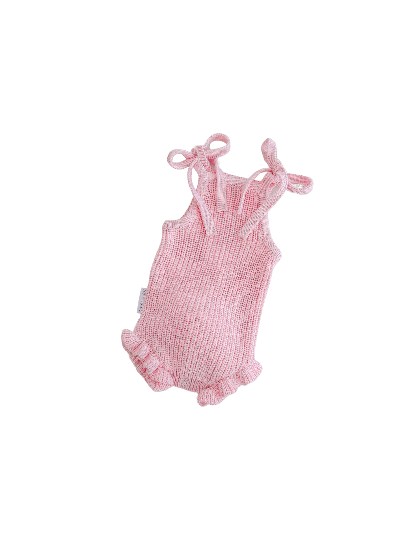 Ziggy Lou Frill Bodysuit Easter Dahlia