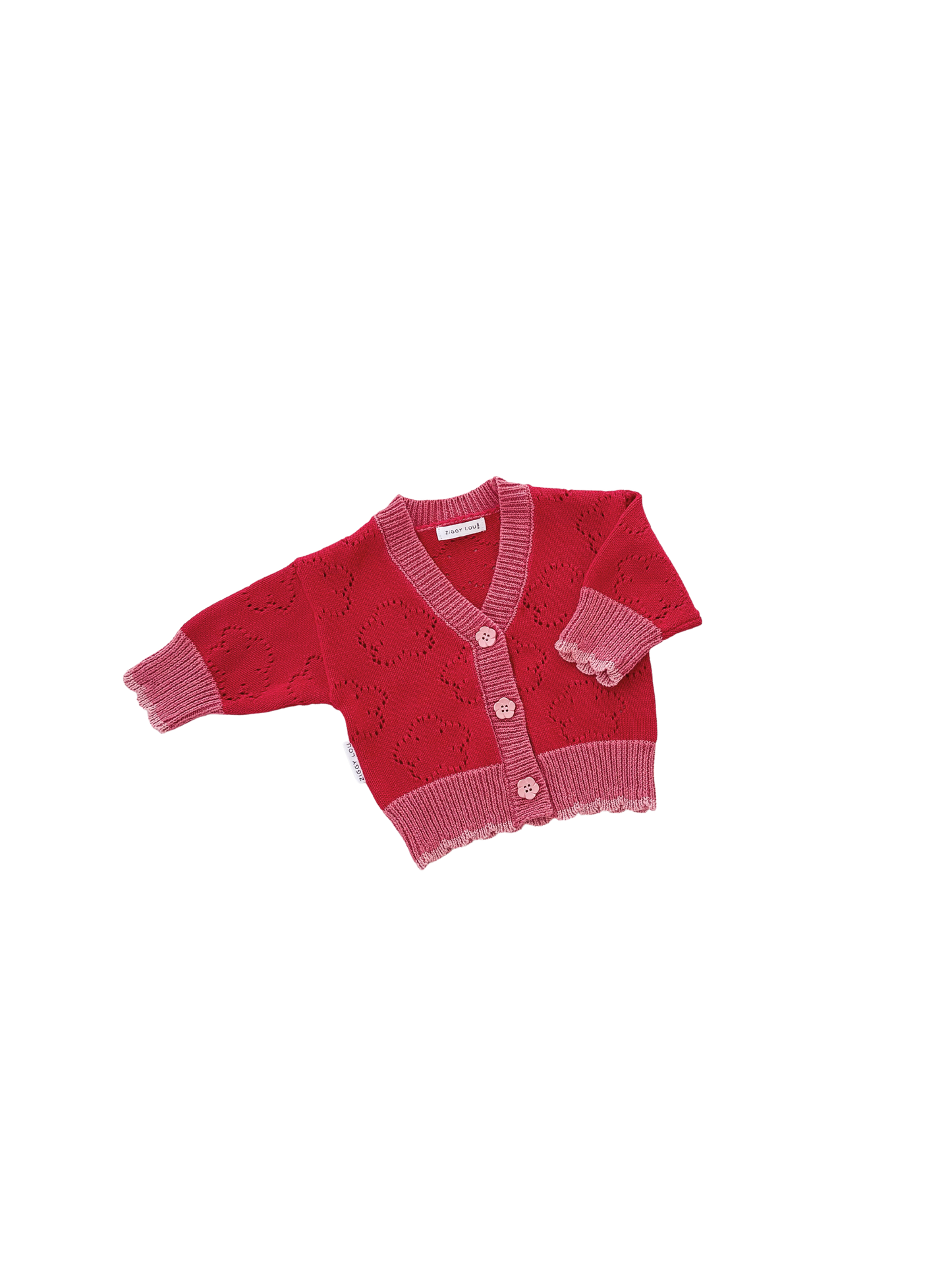 Ziggy Lou Cardigan Scarlet