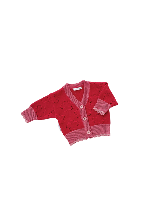 Ziggy Lou Cardigan Scarlet