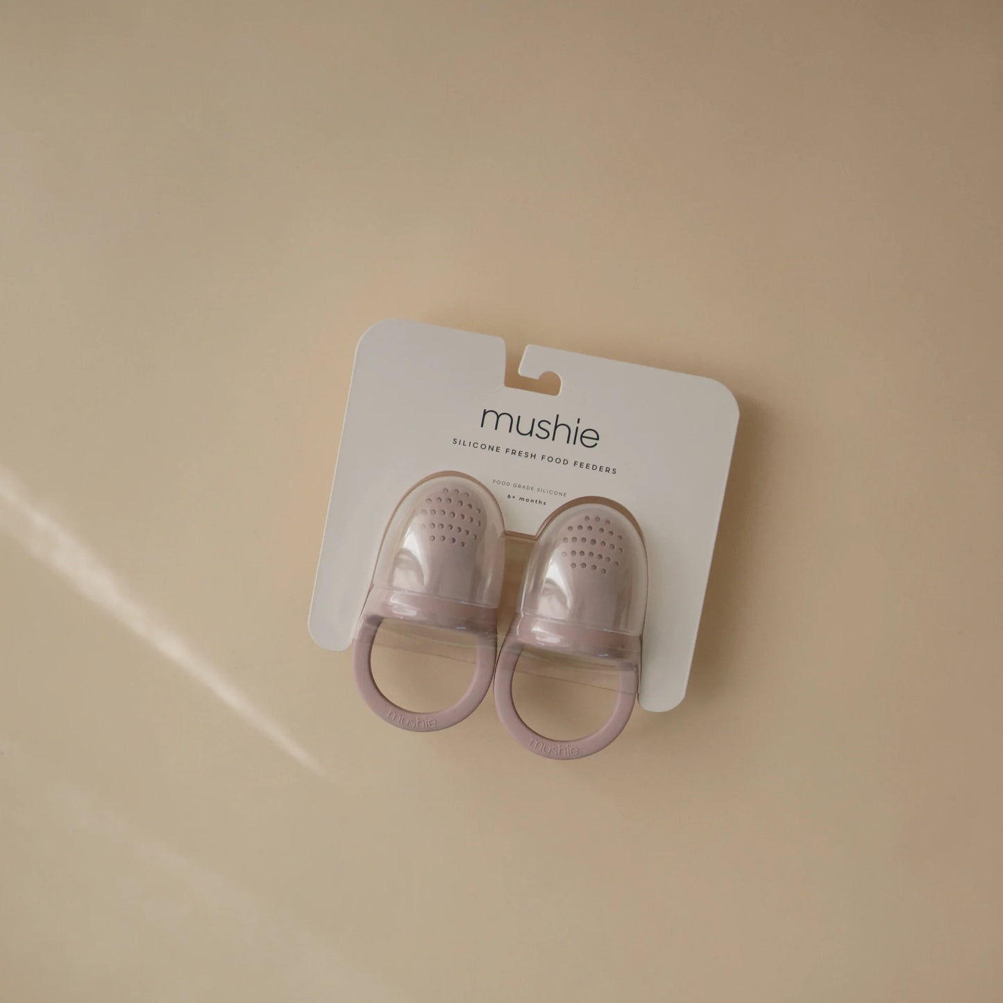 Mushie Silicone Fresh Food Feeder 2 Pack Soft Lilac