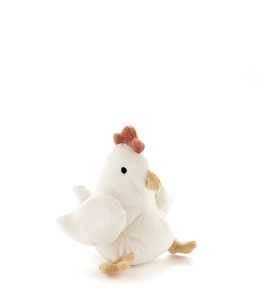 Nana Huchy Mini Henrietta the Hen Rattle Cream