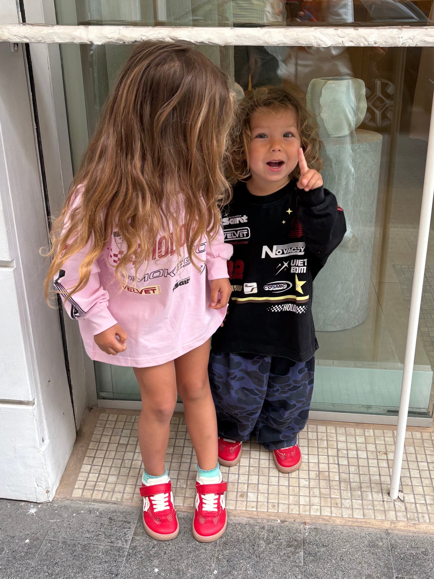 Sśaint Kids Signature Moto Tee Pink