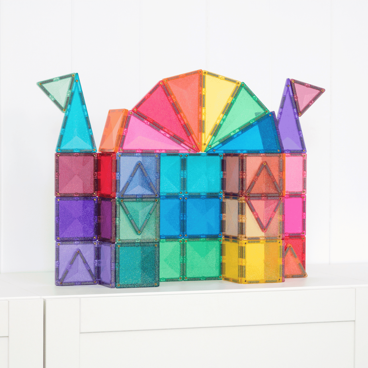 Connetix Tiles Glitter Castle Pack 48 Piece