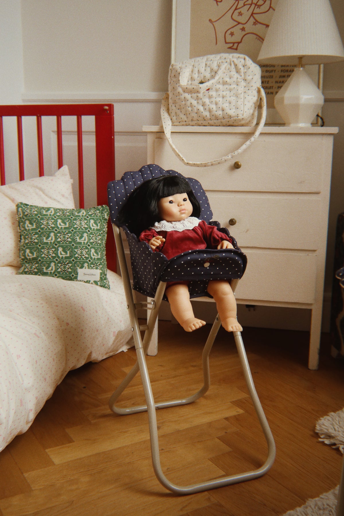 Konges Sløjd Doll High Chair Ditzy Dot