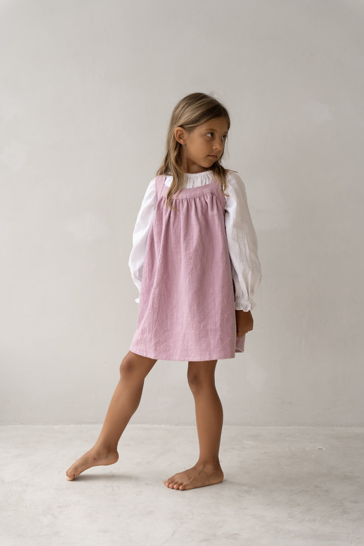 Illoura The Label Iluka Pinafore Mauve