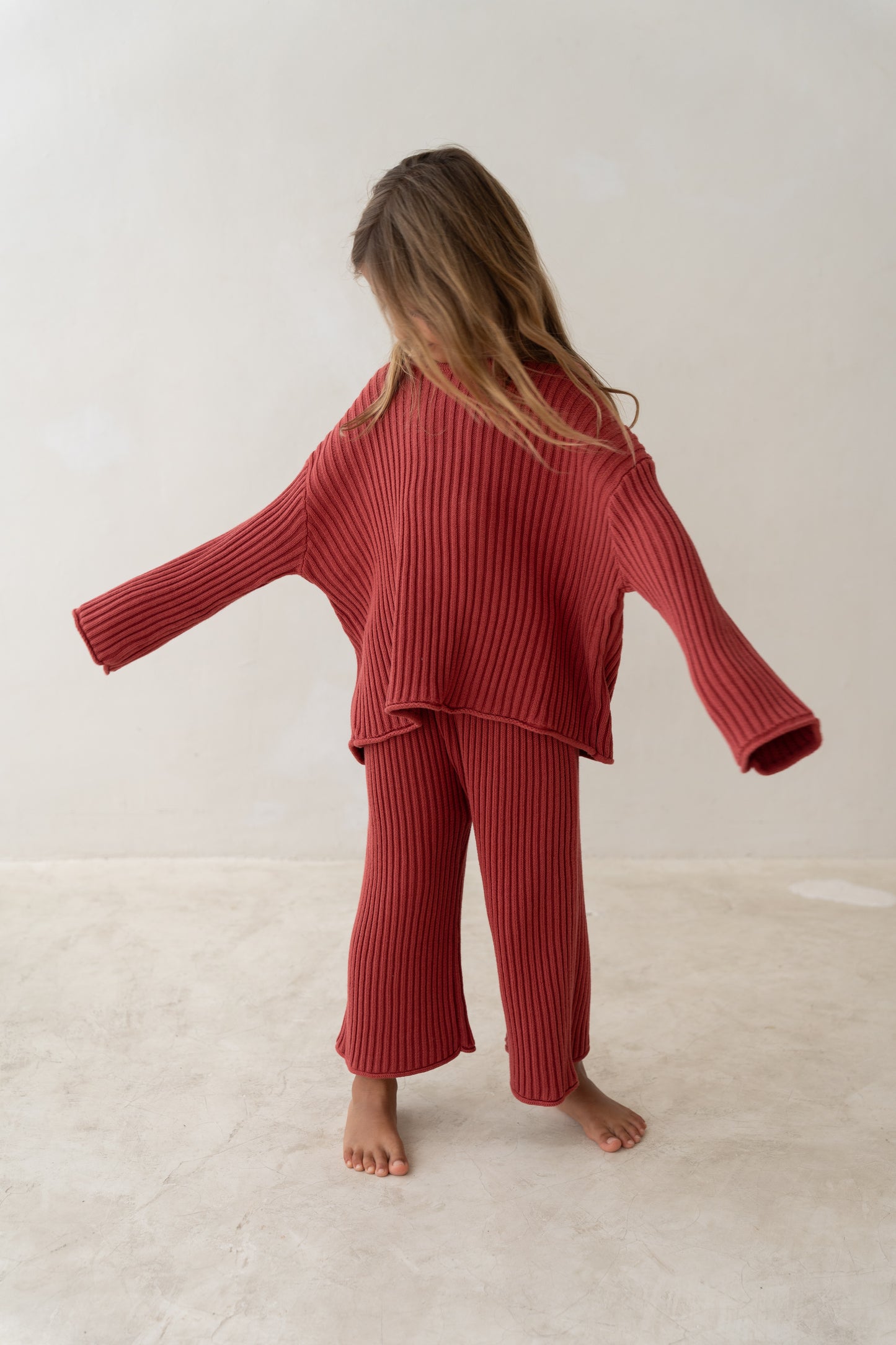 Illoura The Label Essential 3/4 Knit Pants Brick