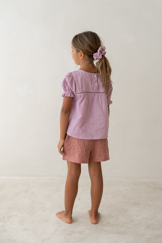 Illoura The Label Clover Blouse Mauve