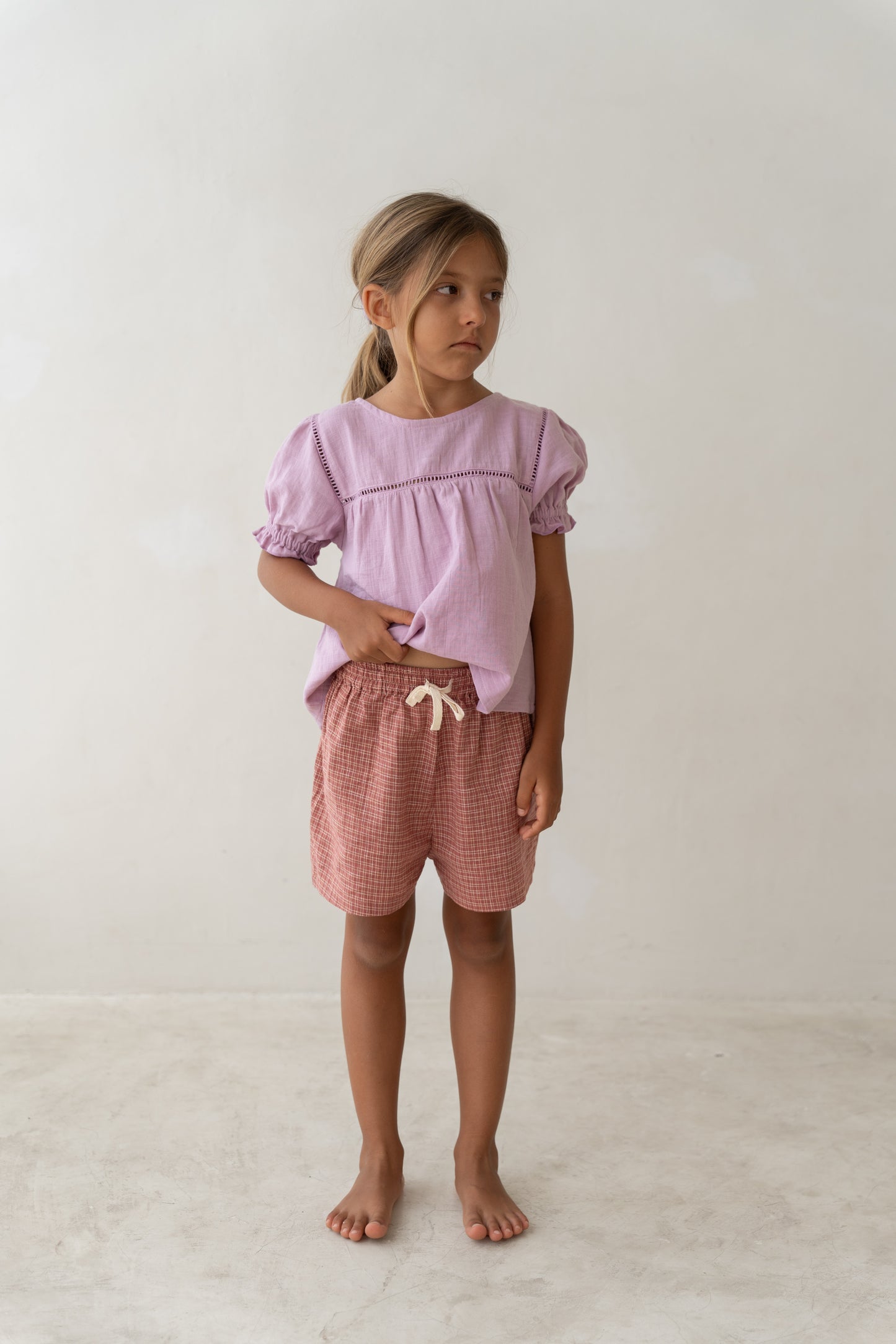 Illoura The Label Clover Blouse Mauve