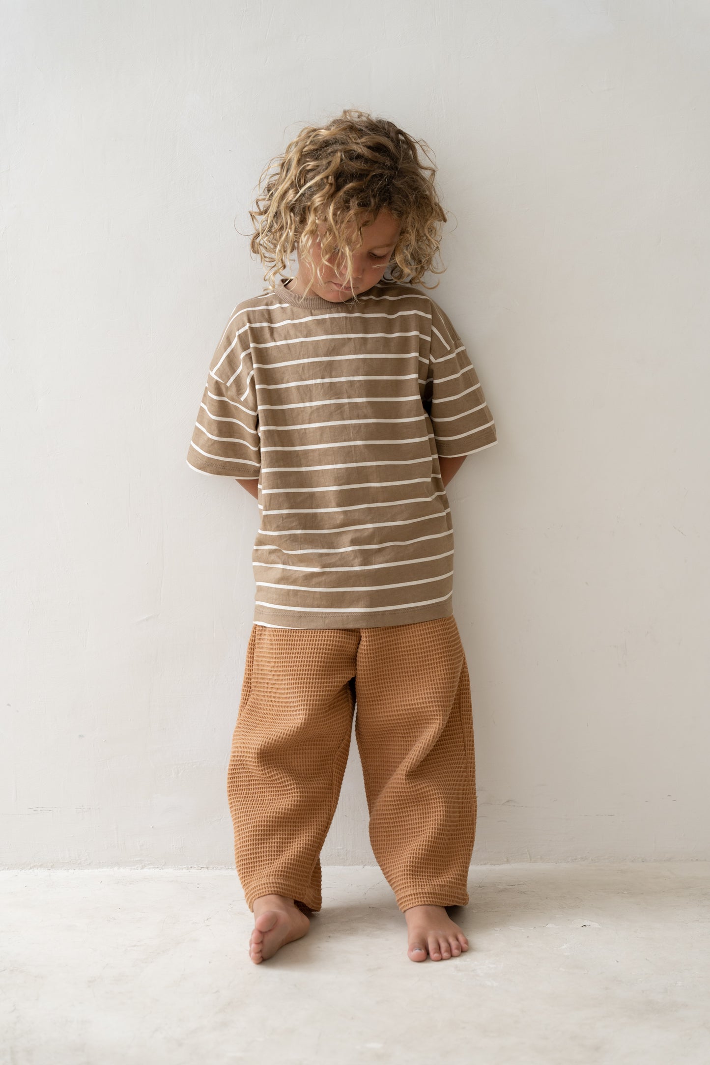 Illoura The Label Basic Tee Cocoa Stripe